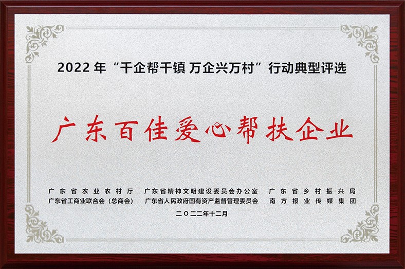 8月3日上午，東莞市舉行2023年“6·30”助力鄉村振興暨東莞慈善日活動儀式。在活動儀式上，宣讀了2022年廣東“千企幫千鎮、萬企興萬村”行動典型東莞市入選企業和個人名單，我集團慷慨解囊助力鄉村振興